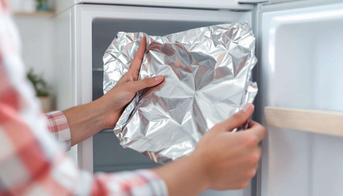 Basta un foglio di alluminio per sbrinare il freezer in pochi secondi: l’astuzia che fa davvero risparmiare energia