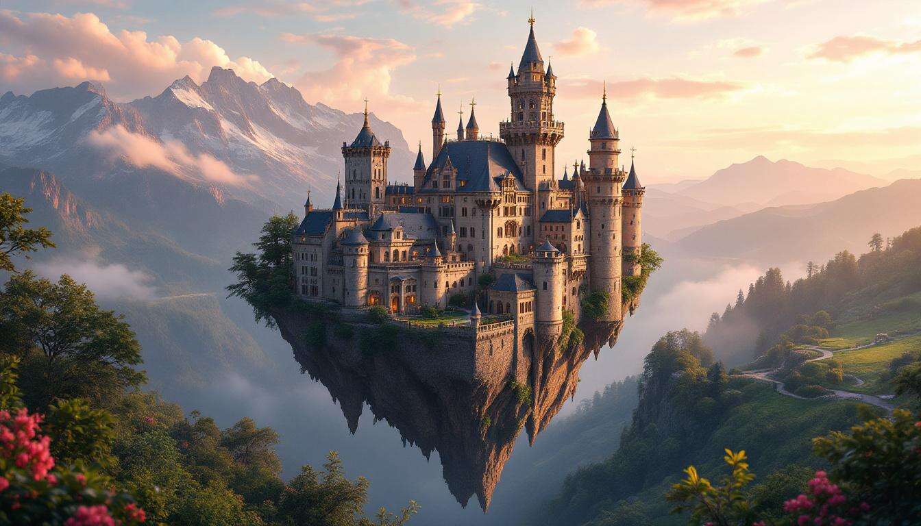 Il castello sospeso nel vuoto che sembra uscito da una fiaba: una gemma nascosta tra natura e panorami mozzafiato