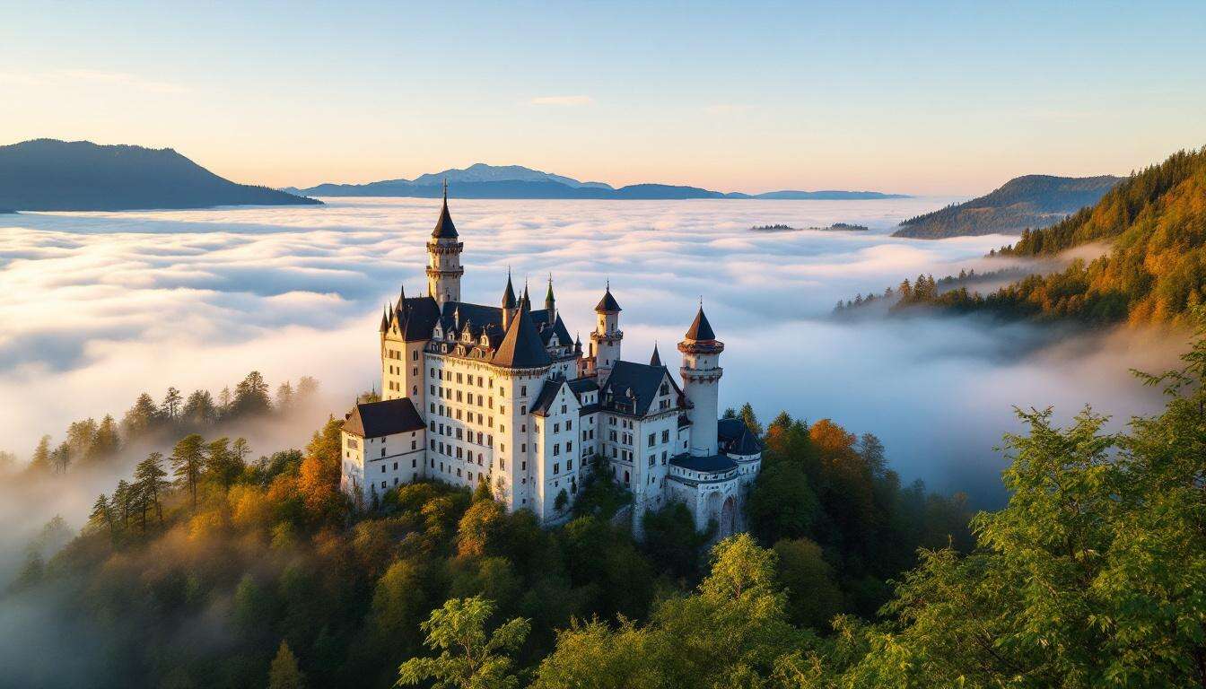 Il Castello di Lichtenstein è un sogno fiabesco sospeso tra le nuvole della Svevia