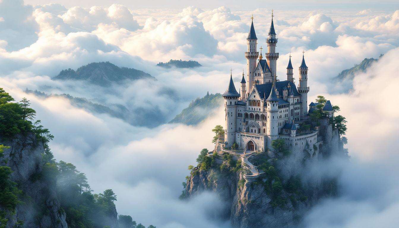 Il castello delle fiabe sospeso tra le nuvole: scopri l’oasi magica a due passi dall’Italia